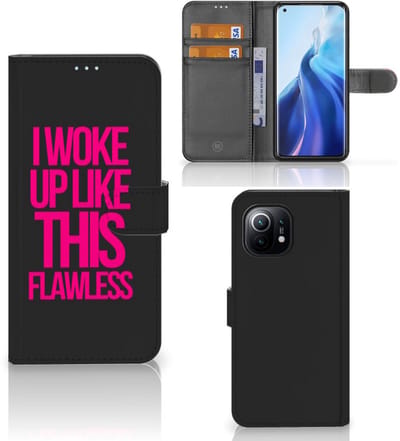 Xiaomi Mi 11 Hoesje met naam Woke Up - Origineel Cadeau Zelf Maken