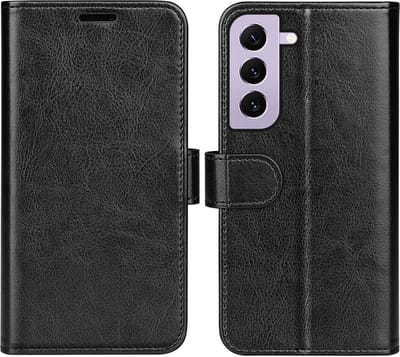 MobyDefend Hoesje - Geschikt voor Samsung Galaxy S23 - Wallet Book Case (Sluiting Achterkant) - Zwart