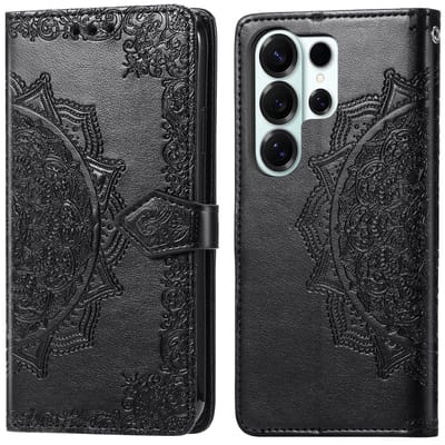 imoshion Hoesje - Geschikt voor Samsung Galaxy S26 Ultra - Mandala Bookcase - Zwart