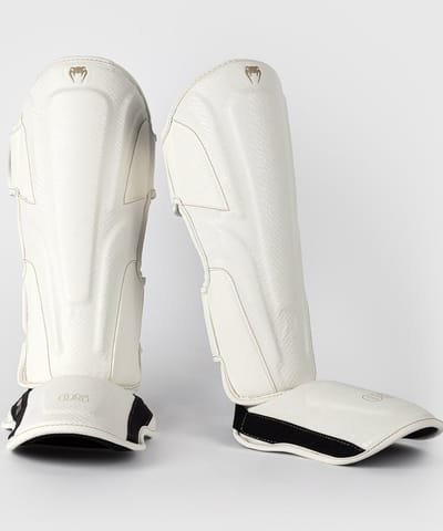 Venum Impact Evo Scales Muay Thai Scheenbeschermers Ivory - L