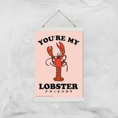 Friends Lobster Giclee Art Print - A3 - White Hanger