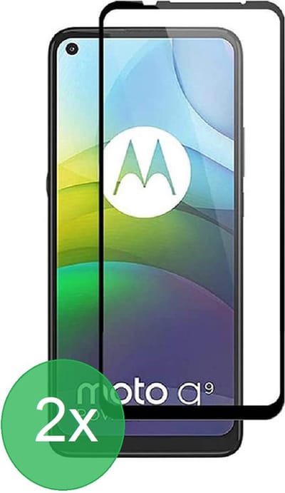 Geschikt Voor: Motorola Moto G9 Power Full Screenprotector 2x - screen protector - volledige glas - bescherming - beschermglas - ZT Accessoires