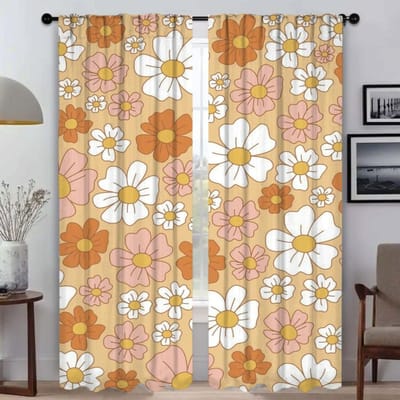 Raamgordijn voor Kamer 2 Panelen Fruit Huis Interieur Gordijnen Shades Scheidingswand Halloween Decoratie Tule voor Slaapkamer Woonkamer W50xH70cmx2pcs-CL
