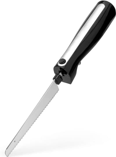 AHD® Elektrisch Mes - Elektrisch Broodmes - Electrisch Mes - Electrisch Mes Voor Brood - Elektrisch Keukenmes - Zwart - 49cm x 6cm x 6cm