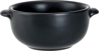 Cosy & Trendy soepkommetje - porselein - zwart - rond - 10 cm - tapas/amuse