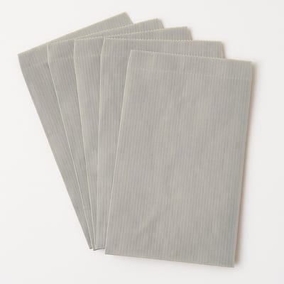 Professionele Cadeau zakjes - 50 Stuks - 11x17 cm - Papieren zakjes - Kraftpapier Zilver – Cadeauzakjes / geschenkzakjes