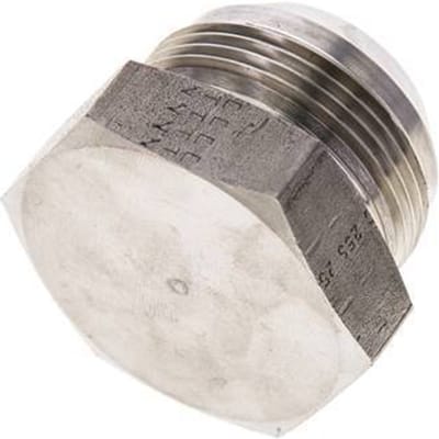 JIC-Plug UN 1-5/8''-12 RVS 140 bar (1967.0psi)