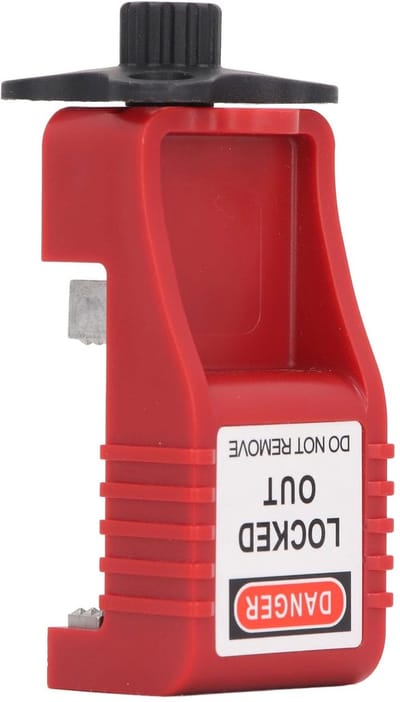 NTH products - Vergrendelingsapparaat - Voor Stroomonderbrekers - Veilige Lockout Tagout Oplossing - Verstelbare Klem tot 46 mm - Veiligheidsoplossing -...