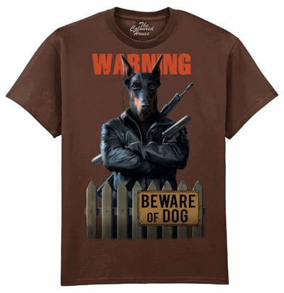 Beware Of Dog - Dobermann The Coloured House T-shirt L