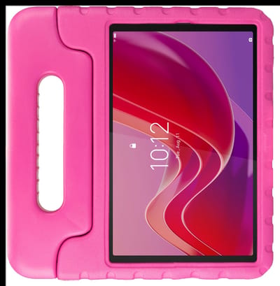 HappyCase Kinder Tablethoes Geschikt voor Lenovo Tab M11/K11 | Kindvriendelijke Hoes | Beschemhoes | Kinderhoes | met Handvat en Standaard | Roze