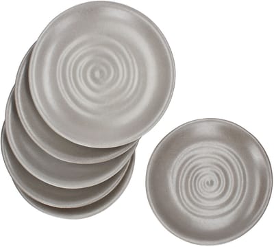 6-delig CLAY grijs servies van aardewerk voor 6 personen - 24321646