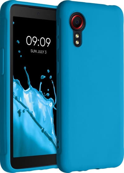 kwmobile telefoonhoesje geschikt voor Samsung Galaxy Xcover 5 - Hoesje voor smartphone - Back cover in Caribisch blauw