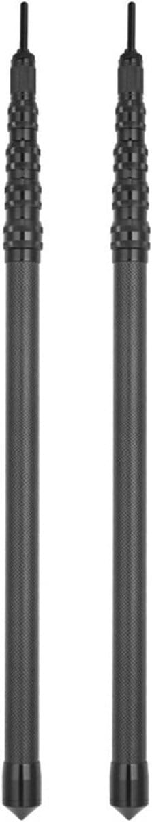 Tentstokken Carbon Fiber - Telescopische Stokken - Kamperen Luifel - Lichtgewicht Sterk - Verstelbaar 2.4m - Zwart