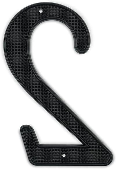 Huisnummer Metaal - Deurnummer Adres - Huis Identificatie - Waterdicht Roestvrij - 10 cm Hoog - Zwart