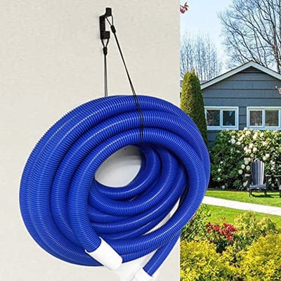 Vacuüm Slanghanger voor Zwembaden - Wandgemonteerde Heavy Duty Slangbeugel voor Tuinslangen tot 60 Voet