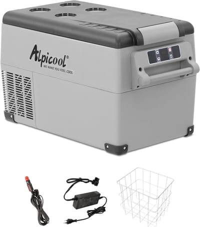 Draagbare Koelbox 35L - 12V Mini-Vriesbox voor Auto en Camping (USB-aansluiting, -20°C tot 20°C)