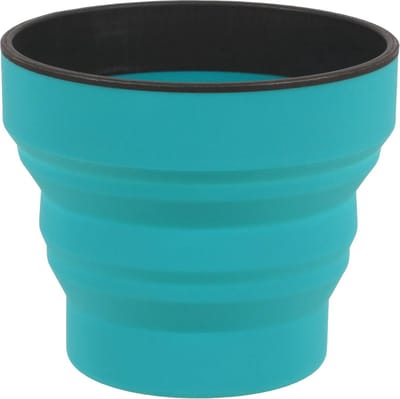 Opvouwbare Siliconen Mok voor Kamperen en Reizen - Groenblauw