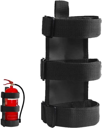 Brandblusser Bevestigingsband - Brandblusser Strap - Auto Organisatie - Compact Draagbaar Ontwerp - 40x23cm - Zwart