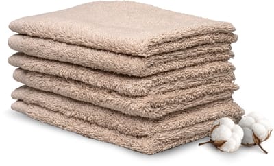 Miss Towels Hotelkwaliteit Gastendoekje Set - Camel Bruin - 6 stuks - Gastendoekjes - 100% katoen - 30x50cm - 550 gr/m2 - Made in Portugal