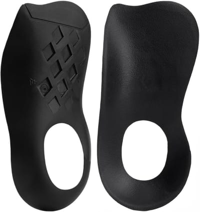 Daity 1 paar EVA-boogondersteunende halve inlegzolen voor platvoeten - correctie-inlegzolen voor voetverzorging - professionele inlegzolen voor mannen en vrouwen EU36-42 7*15 cm