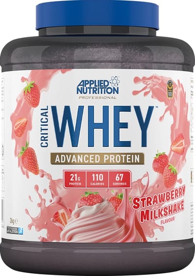 Applied Nutrition Critical Whey (2000g) Strawberry Milkshake - Eiwitten - Wei-eiwit Mix