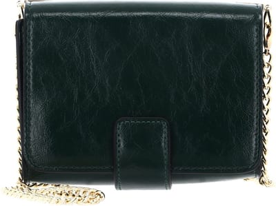 SEIDENFELT MANUFAKTUR Schoudertas Sokna Crossbody Bag Malachite Green / Gold Kaki