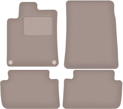 Beige veloursmatten voor: Citroen C5 I sedan, stationwagen (2001-2008)