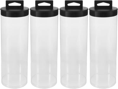 Opbergbuis Ballen - Houder Tennis - Sport Training - Transparant PVC - 4 Stuks - Multi