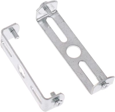 Montagebeugel Plafondlamp - Bevestigingsplaat Lamp - Lampen Ophangen - Verstevigd IJzer - 55mm - Wit Verzinkt