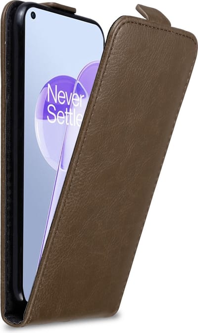 Cadorabo Hoesje geschikt voor OnePlus 9RT 5G in KOFFIE BRUIN - Beschermhoes in flip design Case Cover met magnetische sluiting