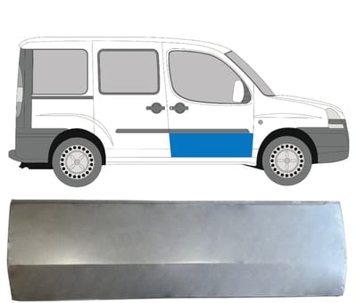 Reparatiepaneel voor deur voor Fiat Doblo 2001-2010 / Rechts
