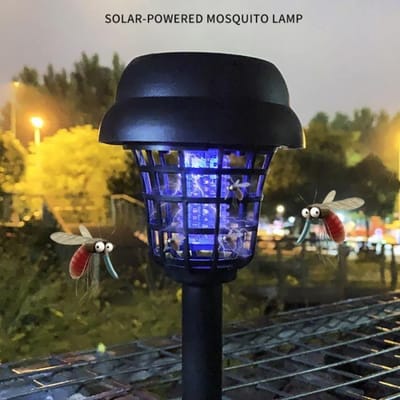 Tueur de moustiques - Lampe LED solaire anti-moustiques, éclairage d'extérieur, répulsif pour jardin, pelouse