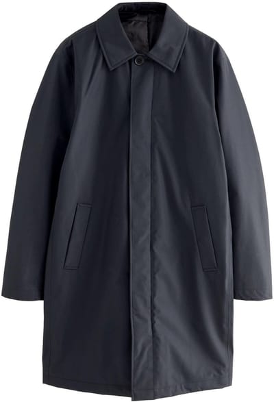 Next - Heren - Normale Pasvorm - Waterbestendige trenchcoat - Blauw