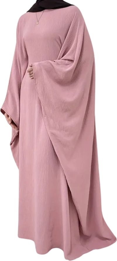 Nivard Islamitische Kleding - Djellaba Dames - Moslim Kleding - Arabisch Dames Kaftan - Alhamdulillah - Roze