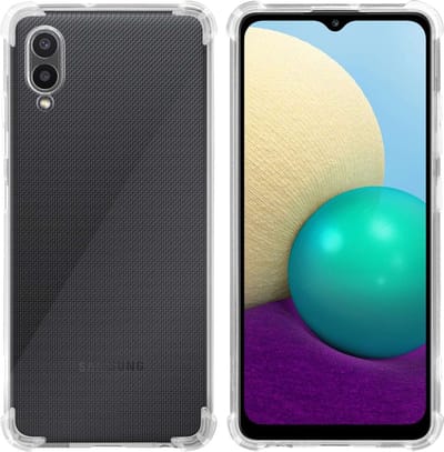 Cadorabo Hoesje geschikt voor Samsung Galaxy A02 / M02 in Doorzichtig - Beschermhoes gemaakt van flexibel TPU Silicone Case Cover