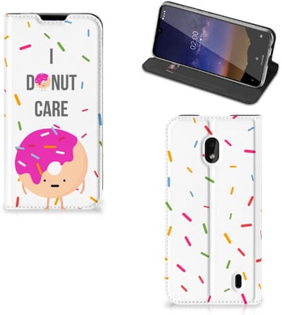 Nokia 2.2 Flip Style Cover Donut Roze
