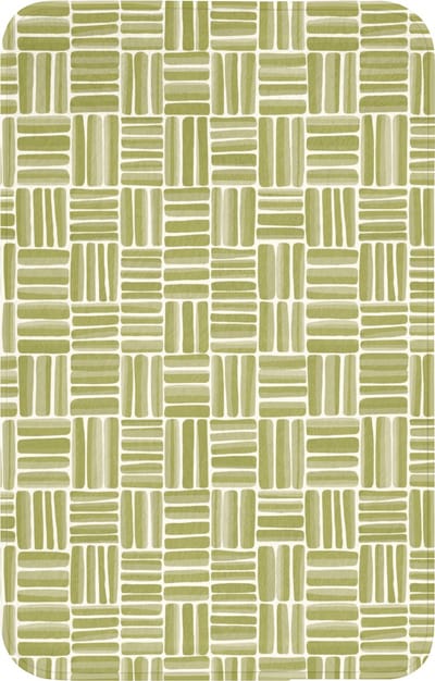 WC mat 50x80 cm - Antislip - Vlecht - Patroon - Groen - Toiletmat - Vloermat - Douchemat - Toilet tapijt - Toiletmatten