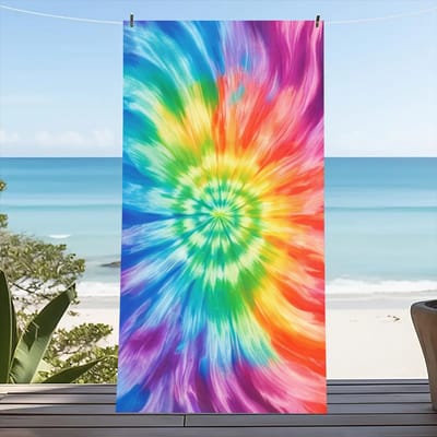 Kleurrijke Strandlaken Groot Formaat Outdoor Reizen Kamperen Absorberende Strandlakens Superzacht Zomer Zwemhanddoek Badhanddoek Zee 80x160cm