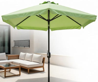 Halve Parasol 2,7m (270 cm) - (270 cm) Kurbel UV-Bescherming – - Medahomestore