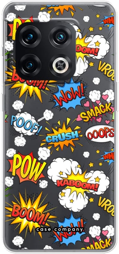 Case Company® - Hoesje geschikt voor OnePlus 10 Pro hoesje - Pow Smack - Soft Cover Telefoonhoesje - Bescherming aan alle Kanten en Schermrand