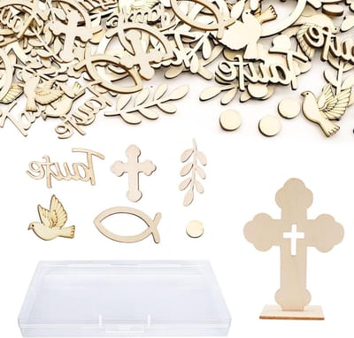 Dailygoods- Doopdecoraties 101 Stuks - Tafeldecoratie - Houten