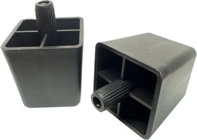 FSW-Products - 4 Stuks Meubelverhogers - Bedverhogers - Meubelverhoging - Stoelverhogers - Bedklossen - 60 mm hoog - Zwart