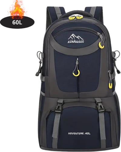 Livano Rugzak - Dames - Heren - Meisje - Jongens - Backpack - Outdoor - Diepblauw - 60L