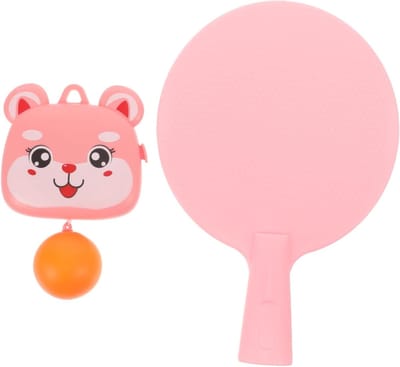 Tafeltennis Trainer - Oefenspeelgoed Bal - Vaardigheden Trainen - Hangend Systeem - 150 cm Touw - Roze