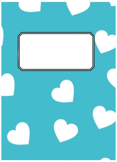 HappyBook - Notitieboek - A4 - Softcover - Hartjes - Blauw - Gelijnd - Lijntjes - Werk - Studie - Dagboek - School - Relatiegeschenk - Boekenlegger - Journal - Journalen - Dagboek schrijven - Herinneringen - Notebook - Schrijfblok - Notities - Plan