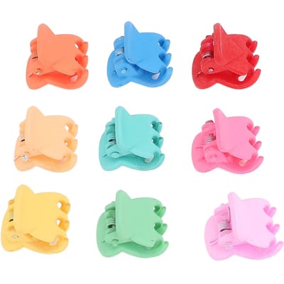 100pcs Mini Pinces Crabe Petites Mignonnes Épingles à Cheveux Accessoires Cheveux Enfants Mélange de Couleurs Pinces à Cheveux pour Filles blue