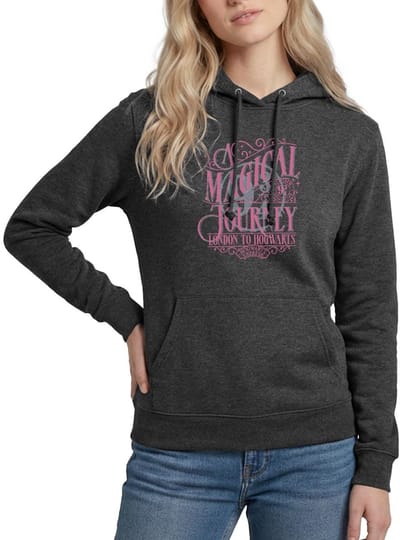 Harry Potter Perron 9 ¾ Ontwerp In Roze & Blauw Hoodie Dames