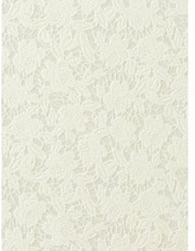 KANT BORDUUR BEHANG WIT BLOEMEN 45572