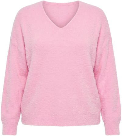 Studio Untold - Dames - Trui boxy model pluizig breisel - Matroze - Maat 50+