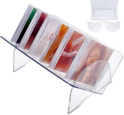 Dailygoods- DVD Houder - Acryl Boekenkast - Compact 31x18x13,8 cm - Helder Transparant - Desk/Plank Opslag - Duurzaam Design - Boekenplank
